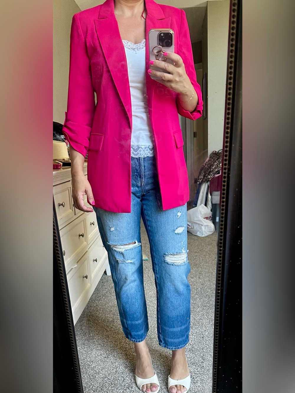 Philosophy Hot Pink Blazer